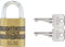 ABUS IRON ROCK 83/45 - Candado de latón con 2 llaves contra grillete de acero endurecido, nano protect, resistente a la intemperie, nivel 8