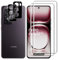 Lutree per OPPO Reno 12 5G (Non Reno 12 Pro 5G) Vetro Temperato, 2+2 Pezzi 3D Pellicola Protettiva + Pellicola Fotocamera (Nera), Durezza 9H Anti-Graffio HD Senza Bolle Protezione Schermo