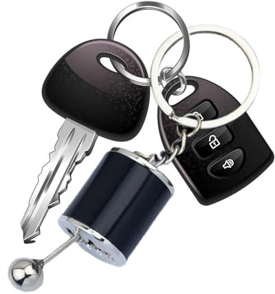 Shift Fidget Schlüsselanhänger – Kreativer 6-Gang-Schalthebel-Schlüsselanhänger | Manueller Auto-Gangschaltungs-Modell-Schlüsselanhänger | Fidget Toy Schlüsselanhänger für Autoschlüssel | Schlüsselanh