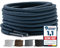 LaceHype 2 pares de cordones redondos de poliéster para zapatos de trabajo, botas, zapatos de exterior y zapatillas deportivas, cordones resistentes al desgarro, azul oscuro, 60 cm - 2 Paar