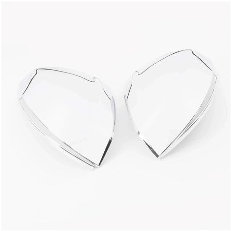 SFIWFOGD Kohlefaser-Auto-Rückspiegel-Abdeckung, Rückspiegelschutz, kompatibel mit Tharu 2018 2019 2020 2021 2022 2023 Zubehör-Set(Shiny Silver)