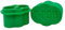 P-POD Contenitore Portatile per Pods Sigarette Elettroniche Compatibile con Kiwi 1, Kiwi 2, Kiwi Spark, GeekVape – Custodia per 2 Pods e Beccucci (Verde)