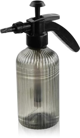 Pulverizador a Presión, 1,2L Pulverizador de Agua Regadera, Pulverizador para Plantas con Boquilla Ajustable, Pulverizador de Jardín para Jardinería Interior y Exterior o Limpieza de la Casa - Gris