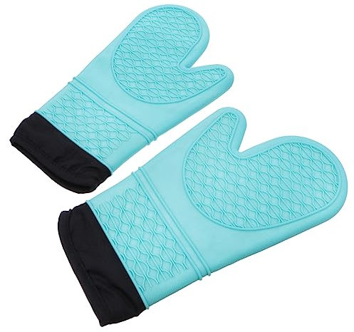 Cabilock Guantes De Silicona para Hornear y Microondas Resistentes Al Calor para Hogar y Restaurante