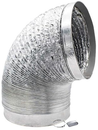 DUBTEDHOU Aluminium-Kanäle ， Abluftschlauch for Ventilatoren, Abluftkanal for Trockner und Küchen(2m 200mm)