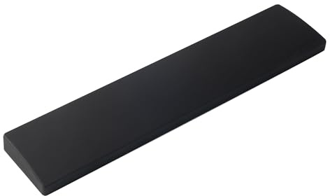 Keychron Black Silicone Wrist & Palm Rest, 327mm (12.89) for 75% Compact Keyboard Series V1/V2/Q1/Q2 & Lemokey P1 (Pro/Max/HE) – Anti-Slip Base – Smooth & Soft Support