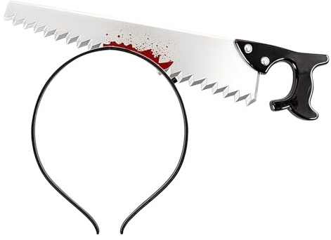 ANNCHILIO Serre Tete Halloween – Serre Tete Halloween Horreur, Bandeau Halloween, Accessoire pour Cheveux Cosplay Zombie, Effet Couteau Terrifiant Transperçant la Tête