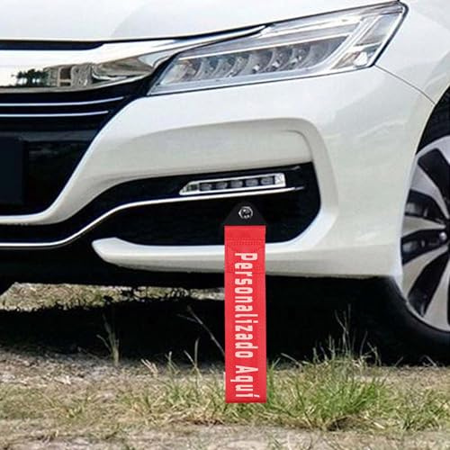 Cuerda de Remolque Personalizable para Automóviles – Correa de Nylon Universal – Accesorio de Coche para Maletero o Parachoques con Función Decorativa