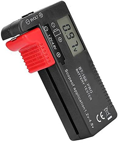 Qusedwey BT-168 PRO Batterie KapazitäT Tester Digitaler Batterie PrüFer Tragbarer Plastik Zellen Tester für AA 1,5V 9V
