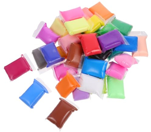 FRCOLOR 36 Packs Ultra-Light Modeling Clay Kit for DIY Crafts Safe Non-Toxic Air Dry Clay in Bright Colors for Sculpting Stretching Handcraft Projects for Boys