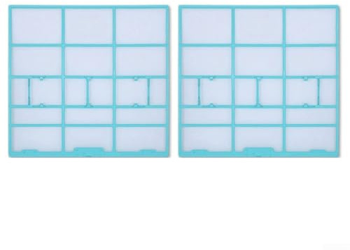 Trayneel Klimaanlagen-Filterzubehör, 2 Stück für Midea Inneneinheit, hängender Luftauslass, Staubschutz, Kunststoffnetz, Ersatz für AC-Systeme (29,7 x 28 cm)