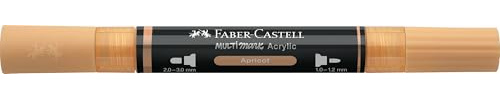 Faber-Castell Multimark Acrylic Dual Marker Color 416 Apricot Art Set Supplies Waterbased Acrylic Marker Pen Double Ended Bold & Fine Tip Art Marker Coloring Pens Textlighter