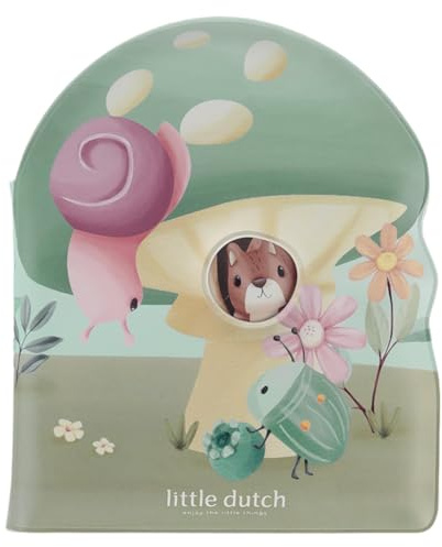 Little Dutch Buch Badebuch Badespielzeug - mit Quietscher - für Baby Jungen und Mädchen - Forest Friends - ab 6 Monate