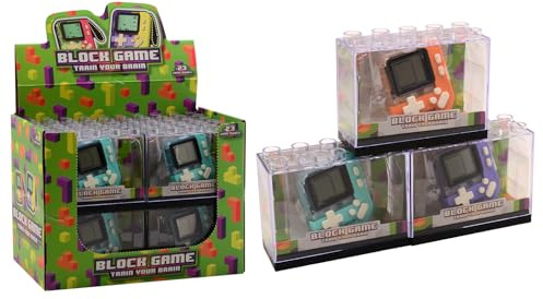 JohnToy Spielkonsole Blöcke - Retro Spielzeug Game Console