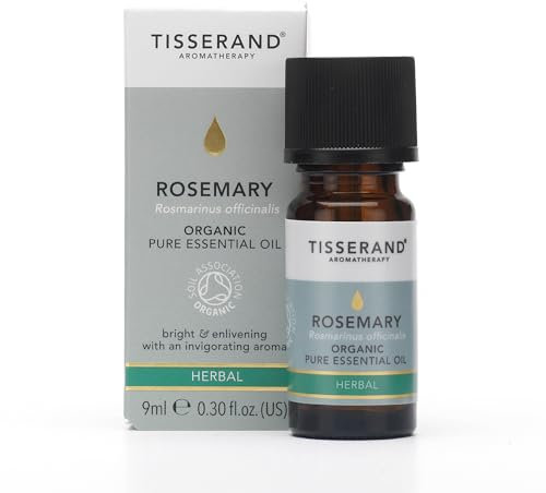 Tisserand Aromatherapy | Rosemary - Organic Essential Oil | Massage Oil, Aromatherapy Oil , Skin Oil, Oil For Diffuser | 100% Natural Pure Essential Oils | 9ml