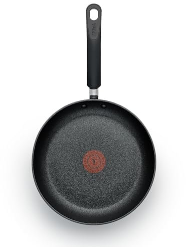 Tefal 2100103844 Titanium Advanced Cookware Fry Pan, Aluminium, Black