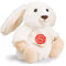 Teddy Hermann Herzekind 93856 Hase Häschen Poppi weiß 15 cm, Kuscheltier, Plüschtier mit recycelter Füllung