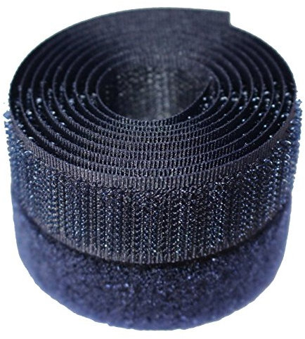 Alfatex® - Nastro adesivo da cucire con velcro, 20 mm, colore: blu navy, varie lunghezze (lunghezza: 1 m)