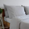 Linen & Cotton Weicher Griff Kissenbezug Kissenhülle Alicia Einfarbig - 100% Leinen, Hellgrau Grau (50 x 70 cm) Bettkissenbezug Kopfkissenbezug Bettwäsche Sommer Kissen für Bett Schlafzimmer Home