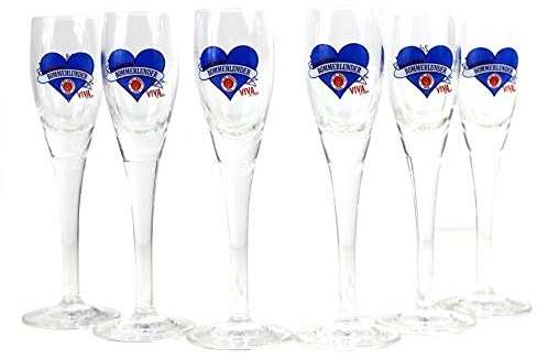 Bommerlunder Gläser 6er Set FC St. Pauli Edition Kiez Shot Glas 1333