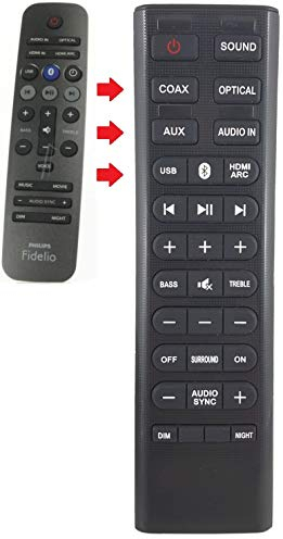 Ersatz Fernbedienung passend für Philips Fidelio B1 | B1/12