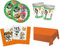 Zeus Party Kit Coordinato 44 Gatti per Feste E Compleanni (40 Piatti, 40 Bicchieri, 40 TOVAGLIOLI, 1 TOVAGLIA)