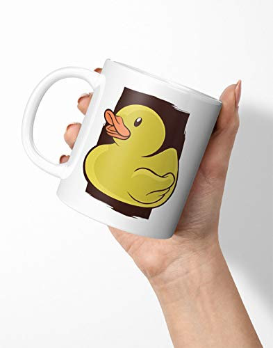 BLAK TEE Cute Yellow Bath Duck Porcelain Coffee and Tea Mug 330 ml