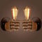 YNXing Antike Faust-Wandleuchte, die Vintage industrielle Wandlampe E27 Edison-Birnen-Unterseite für Korridor-Küchen-Schlafzimmer-Restaurant-Café beleuchtet
