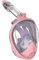 G2RISE Maschera da Snorkeling Pieno Facciale, Maschera Subacquea Set con Supporto per Lo Snorkeling Rimovibile, Antiappannamento e Design Pieghevole per Adulti Bambini (Rosa viola, L/XL)