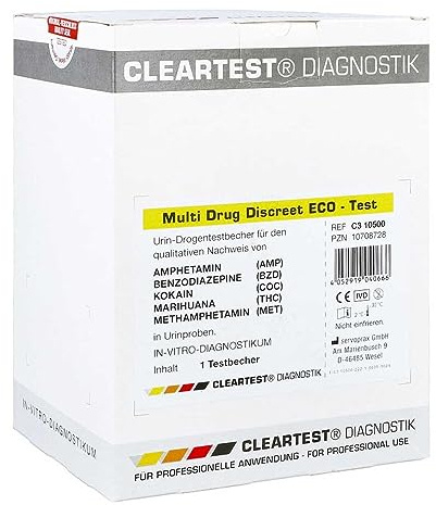 Cleartest Multi Drug Discreet Eco-test 5fach 1 stk