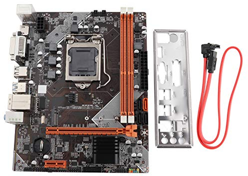 LGA 1155 Computer Motherboard, Inter H61 DDR3 Desktop Motherboard Gaming Motherboard NVME/SATA, PCIE, USB2.0 SATA2.0 Network Card chip RTL 8111H, VGA+HDMI+DVI