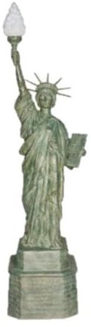 Casa Padrino Luxus Bronze Standleuchte Freiheitsstatue - Leuchte Bronzeleuchte Figurenleuchte