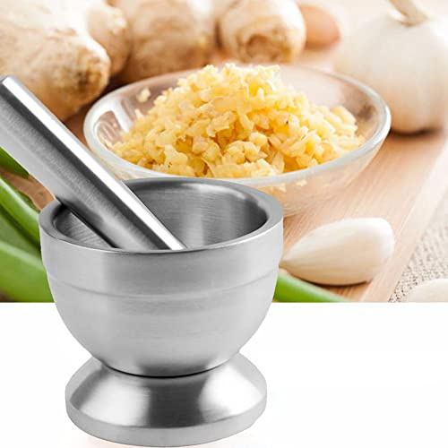 Dasing de mortero de acero inoxidable para ajos, farmacias, hierbas, triturador, molinillos de cocina
