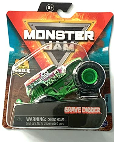 MonsterJam Grave Digger (Chrom), Wheelie Series 21 (Maßstab 1:64)