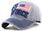 Sporty Baseballcap US Airforce U.S.A. Retro Flugzeug Oldschool Kappe Mütze Cap Schirmmütze Basecap USA verstellbar (grau/Navy)