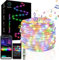 BUDOCI 10M 100LED Smart Fairy Lights,Christmas String Lights for Bedroom,RGB USB Christmas Lights APP Control,IP67 Waterproof,Timer,DIY Color,Music Sync&Camera Color for Party,Wedding,New Year Decor