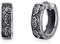 Drache Creolen 925 Sterling Silber Ohrringe Schwarz Schlafen Klapp Kreolen Ohrschmuck Geschenk für Männer Frauen