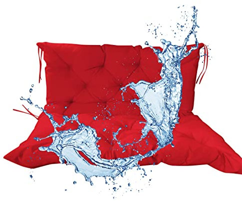 YBLANDRV Bankauflage Outdoor 150x100cm, Auflage für Hollywoodschaukel Gartenschaukel, Wasserdicht Sitzkissen Garten, Handgefertigt Sitzauflagen für BäNke mit BefestigungsschnüRe