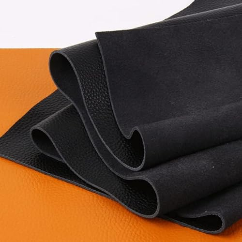 QIUMING Leder pflanzlich gegerbtes Rindsleder Material Stoffstück, echtes Leder Geldbörse Handtasche Schuhe DIY Lederhandwerk Zubehör