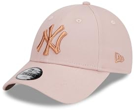 New Era New York Yankees MLB Metallic Logo Pink 9Forty Adjustable Kids Cap - Youth