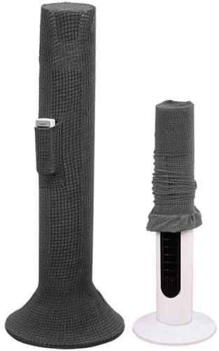 Standing Fan Dust Cover Anti Dust Elastic Floor Standing Full Coverage Tower Fan Cover Storage for Most Tower Fans