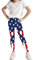 Deresagrl Leggings mit USA-Flagge für Mädchen, amerikanische Bekleidung, Kinder, Streifen, Sterne, Druck, 4. Juli, Hose 4–14 Jahre, USA-Flagge, 4 Jahre