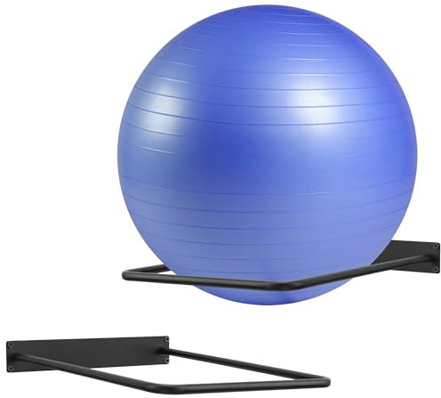 XIAOPEIZHI, Ball Holder Wall Mount, Pregnancy Ball Stand, Gym Ball Holder, Stability Ball Stand for Home and Yoga Studios or Commercial Gyms, Acts as a