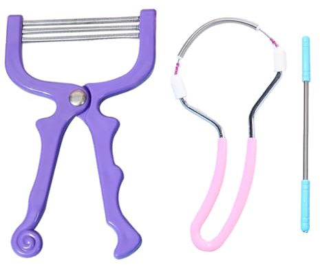 4 Pièces Épilateur pour Le Visage, épilateur Professionnel, épilateur à Ressort Portable en Acier Inoxydable pour Femmes, Menton, Joue, Moustache, Lèvre Supérieure, Cou
