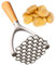 Schiacciapatate, schiacciapatate, schiacciapatate, con manico antiscivolo, per purè di patate, schiacciapatate con manico morbido, schiacciapatate