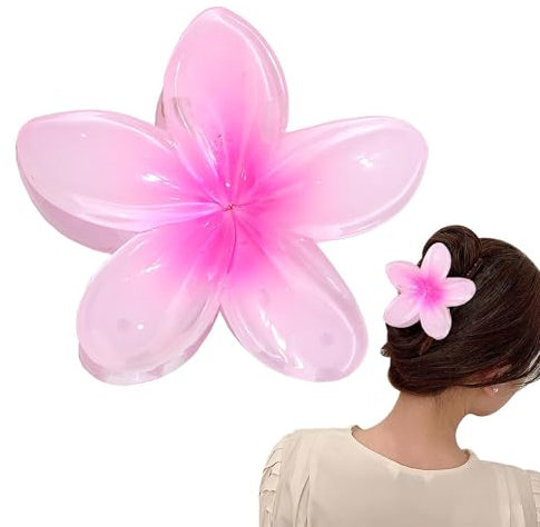 Fermaglio Per Capelli Forma Di, Fermagli Per Capelli Con Hawaiano, Pinze Per Capelli Fiori Clip Artiglio, Antiscivolo Mollette Capelli Per Donne E Ragazze Capelli Spessore Medio