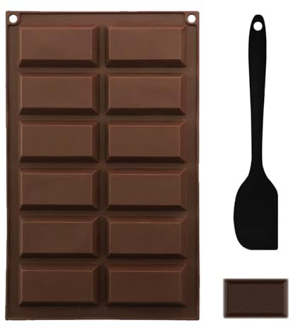 Silikon Schokoladenformen Schokolade Silikonform Pralinen Antihaft Pralinenform Backform Schokoladentafel Form Bonbonformen Süßigkeitenformen für Backen (Silikon-16)