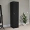 Vida Designs Riano Wardrobe, With Shelf & Hanging Rail Bedroom Storage Furniture (Black, 1 Door)