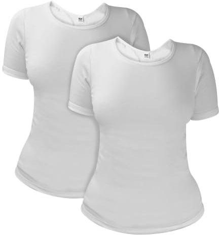 HEAT HOLDERS - Damen Thermo Innenfleece Outdoor Baumwolle Reich Kurzarm Unterhemd