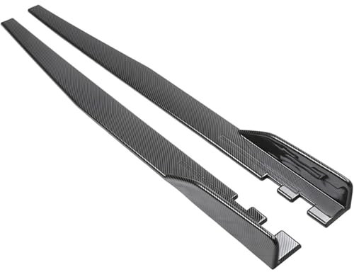 PWNCSHTY Auto Seitenschweller für Audi A3 Sportback 2013-2018 2019 2020 2021 2022 2023 2024, Seitenschweller Rocker Splitter, Bright Carbon Fiber